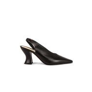 Bottega Veneta Almond Slingback Pumps Women Calfskin Black