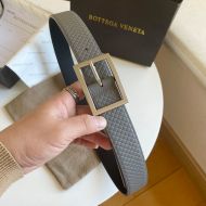 Bottega Veneta Intrecciato Belt Calfskin with Pin Buckle Taupe