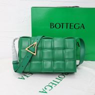 Bottega Veneta Padded Cassette Crossbody Bag Intreccio Smooth Calfskin Green