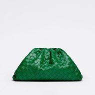 Bottega Veneta Pouch Intreccio Lambskin Green