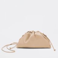 Bottega Veneta Pouch with Strap Calfskin Apricot