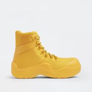 Bottega Veneta Puddle Bomber Boots Unisex Nylon and Rubber Yellow