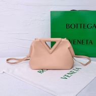 Bottega Veneta Small Point Top Handle Bag Calfskin Cherry