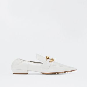 Bottega Veneta Madame Loafers Women Lambskin White