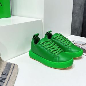 Bottega Veneta Pillow Sneakers Unisex Lambskin Green